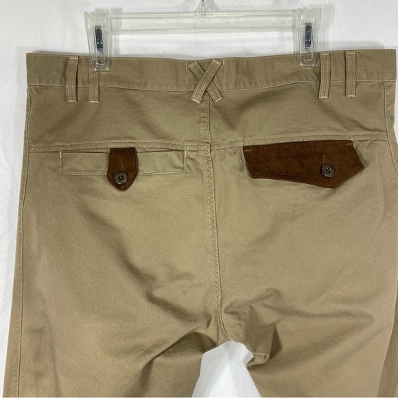 Winston Men’s Khaki Pants w/ Microsuede Offset Back Pockets 38/31 - Picture 4 of 10